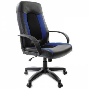 Кресло BRABIX Strike EX-525 черный/синий